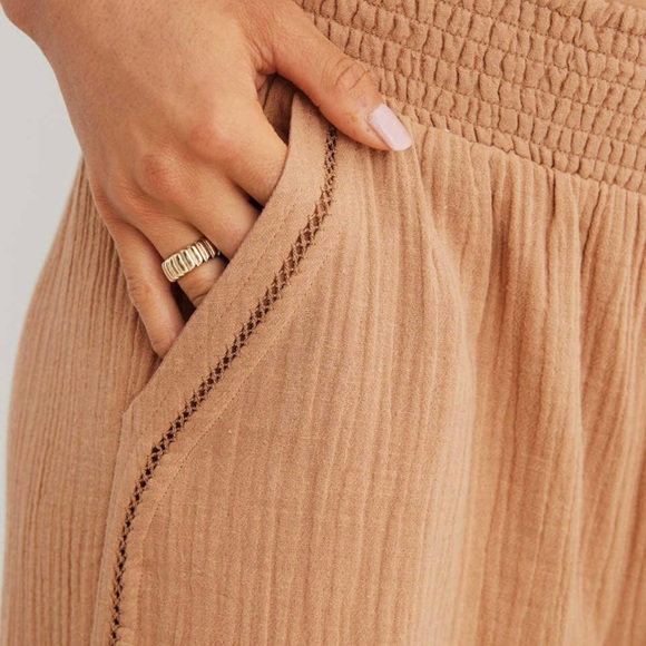 Aerie High Waisted Pool-To-Party Pant, Tan, Small - Picture 5 of 7